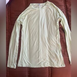 Uniqlo x Alexander Wang Neon Green Ribbed Top Heat Tech size L